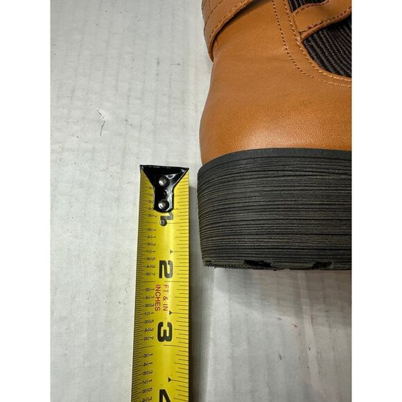 St. John's Bay Division Size 6 Chelsea Ankle Classic Boots Cognac Brown Casual - Picture 10 of 12